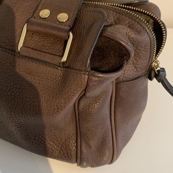 VGUC Mulberry Mabel Chocolate Brown Soft Napa Leather and Suede Shoulder Handbag - Picture 9 of 16